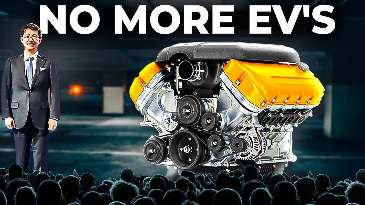 Toyota shows off new engine that is smaller and uses biochemical composite fuel.