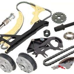 Upgraded Timing Chain Kit with 2 VVT Camshaft Gears and Oil Pump Chain Set for BMW N42 / N46 Engines – Fits E87, E90, 318i, 520i