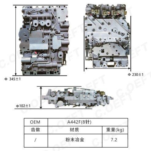 A442F 8-Pin Mechatronic Valve Body – Fits Toyota Automatic Transmission - Image 3